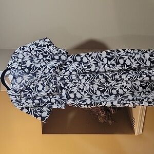 Navy Blue & Cream  Old Navy Dress